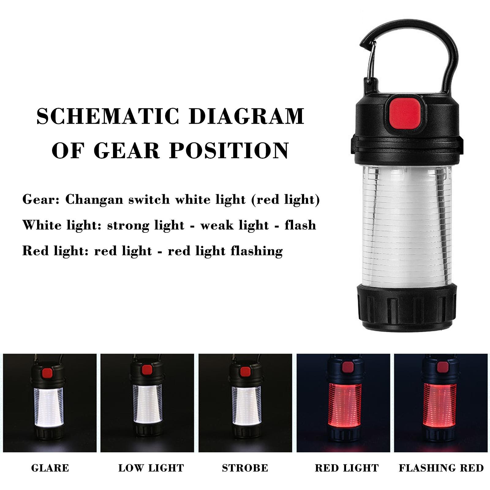Cheap Goat Tents Mini Camping Lantern Outdoor Rechargeable Emergency Portable 5 Water Resistant Battery Powered Modes Flashlight Lights Camp Z4D8   
